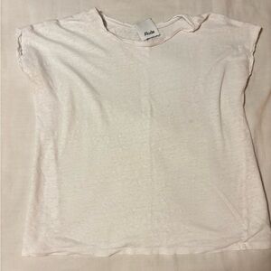Allude White Short Sleeve T-Shirt
